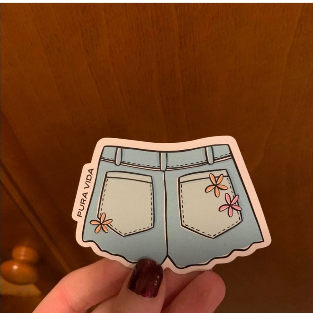 Pura vida shorts sticker